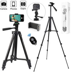 Trípodes para teléfono, trípode ligero para cámara con Bluetooth, soporte remoto para Selfie, fotografía de vídeo para iPhone Xiaomi