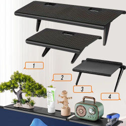 Estante superior ajustable para pantalla de TV, Monitor de ordenador, estante de almacenamiento superior para pantalla de escritorio, caja multimedia para TV, estante para enrutador, organizador para
