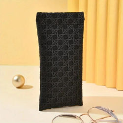 Estuche para gafas de sol portátil Squeeze Top - Estuche para gafas de sol suave de cuero Estuche para gafas fácil de usar