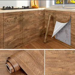 Vinilo adhesivo muebles madera blanca, papel tapiz autoadhesivo 55cmx3m, papel adhesivo de contacto para decoración de encimera, muebles
