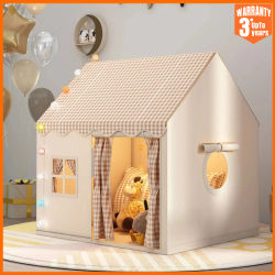 Tienda de juegos infantil plegable con estructura sólida, tipo castillo de princesa, casa de juegos pequeña para niños y bebés, para uso interior, sin luces ni bolas.