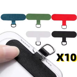 10/5/1 Piezas Cordón Universal de TPU para Teléfono Móvil Antipérdida, con Parche de Nylon Desmontable para Colgar el Teléfono