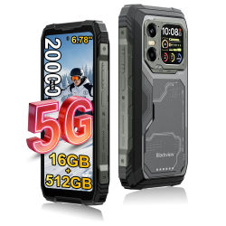 Blackview XPLORE 1 5G [Sin cargador de la UE] Smartphone resistente 16GB+ 512GB /12GB+256GB 20000mAh Android15 6.78'' 2.4K 55W Teléfono móvil