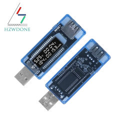 Probador de capacidad de voltaje de corriente USB, detección de voltaje de corriente, medidor de capacidad de cargador, Detector de energía móvil, prueba de batería