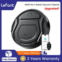 Aspiradora robot Lefant M210 Pro+, succión potente de 4000 Pa, 200 minutos de autonomía, autorecarga automática, control por Wi-Fi/App/Alexa