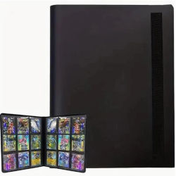 Carpeta de tarjetas comerciales extragrande de 160/360/480/540 bolsillos: material PP duradero, álbum protector para juegos y tarjetas coleccionables