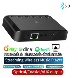 Receptor de Audio WIFI inalámbrico para Airplay Spotify DLNA NAS flujo de sonido multiroom Bluetooth 5,0 caja de música adaptador óptico WR320