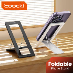 Toocki soporte de teléfono portátil plegable Universal ligero soporte fino para iPhone 14 13 Samsung S22 Xiaomi soporte de teléfono de escritorio