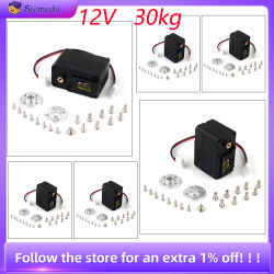 6 uds Feetech STS3215 12V 30KG alto Torque inteligente RC Servo TTL Serial Bus Robot servomotor para SO-ARM100 proyecto robótico de enseñanza