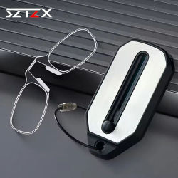 Gafas de lectura con Clip para la nariz, gafas plegables sin piernas ultraligeras con llavero, Mini gafas para presbicia portátiles para hombres y mujeres + 1,0 a + 3,0