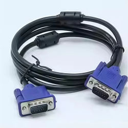 Cable VGA a VGA, conector convertidor de extensión macho a macho de 15 pines para Monitor de ordenador, proyector, PC, adaptador de TV