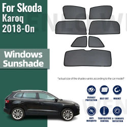 Parasol Magnético Personalizado para Skoda Karoq NU7 2018-2023, Visera para Parabrisas Delantero, Cortina para Ventana Lateral Trasera, Protector Solar para Bebés