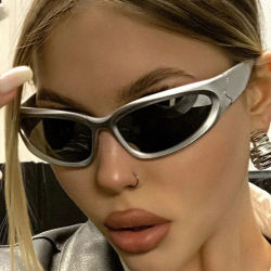 Gafas de Sol Vintage Estilo Punk Y2K, Gafas de Sol de Diseñador de Marca de Lujo para Hombre y Mujer, Gafas de Sol Deportivas de Moda