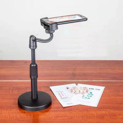 Trípode de Escritorio para Teléfono, Smartphone, iPhone con Soporte para Teléfono, Trípode para Móvil, Soporte de Mesa