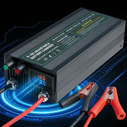 Cargador de Batería Ajustable de 60A (0-15V) - Estación de Carga Rápida para Unidades de Energía de Respaldo LiFePO4