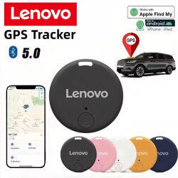 Rastreador GPS Lenovo, dispositivo antipérdida inteligente Mini Bluetooth 5,0, localizador de mascotas para IOS, Android, billetera para niños, localizador de coche