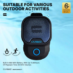 Altavoz Bluetooth portátil para exteriores IPX7, altavoces deportivos portátiles impermeables con micrófono, altavoz con Clip para llamadas/música para Android IOS