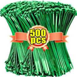 100/500 Uds bridas para cables de nailon autoblocantes anillos de sujeción ajustables envolturas de sellado correa para plantas de jardín herramientas de sujeción de soporte