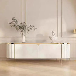 Mueble de TV sencillo y ligero de lujo, mesa de té, decoración de almacenamiento, mueble lateral de pared