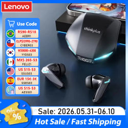 Nuevos auriculares Lenovo XT53 inalámbricos con Bluetooth 5,4, auriculares impermeables con pantalla Digital LED, auriculares para juegos de baja latencia