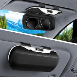 Nueva caja de gafas de coche, marco de gafas portátil para coche, marco de gafas de conducción, caja de gafas, gafas de sombrilla, accesorios de Interior de coche