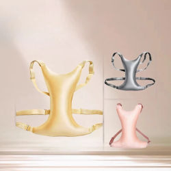 Almohada de soporte para el pecho antiarrugas con correas ajustables, almohada para recoger el pecho, almohadilla para dormir en casa que evita la indentación del pecho