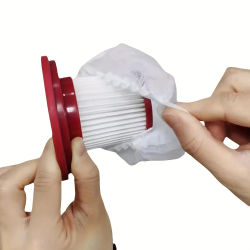50 unidades/cubierta de filtro desechable para aspiradora, aspiradora de mano, cubierta de filtro no tejida, accesorios universales