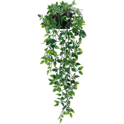 Plantas de hiedra artificiales, hoja de plástico, boda, Año Nuevo, fiesta de Navidad para el hogar, habitación, balcón, jardín, escritorio de oficina, suministros de decoración