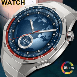 LAXASFIT 2026 nuevo reloj inteligente para hombres pantalla AMOLED con Monitor de ritmo cardíaco llamada Bluetooth Smartwatch hombres mujeres regalo de vacaciones