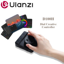 Consola de Control Personalizable Ulanzi D100H con Dial Creativo, Bluetooth Inalámbrico para Edición de Video, Gradación de Color de Fotos, Compatible con Windows y Mac