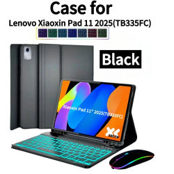 Funda para Lenovo Xiaoxin Pad 2025 de 11 Pulgadas TB335FC, Cubierta con Teclado Bluetooth para Lenovo Xiaoxin Pad TB335FU, Teclado Extraíble