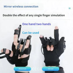 Guantes de robot de rehabilitación de exoskelete de mano mecánica, potencia del motor, entrenamiento seguro y eficiente, múltiples modos de inteligencia