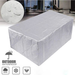 Cubierta para muebles de exterior 210D, cubierta impermeable para terraza y jardín, mesa de lluvia y nieve, funda protectora para sofá y silla, cubierta antipolvo