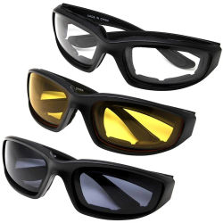 Gafas de protección UV para exteriores, gafas acolchadas, gafas de sol deportivas unisex anti-UV, gafas para montar en motocicleta para aventureros