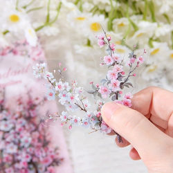 30 unids/pack Vintage plantas flores PET pegatina impermeable para DIY scrapbooking diario álbum de fotos materiales de decoración pegatinas