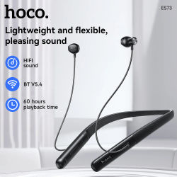 HOCO-auriculares inalámbricos con banda para el cuello, cómodos, Bluetooth 5,4, altavoz de 14mm, Audio estéreo HiFi, deportivos, compatibles con teléfono inteligente
