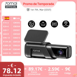 70mai Dash Cam M500 1944P 170FOV 70mai M500 coche DVR cámara de salpicadero grabadora GPS ADAS 24H Monitor de estacionamiento eMMC almacenamiento incorporado