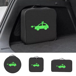 Bolsa organizadora de cables EV, caja para cargador de coche eléctrico, organizador de carga, bolsa para cables de puente, estuche para cables de carga de vehículos eléctricos