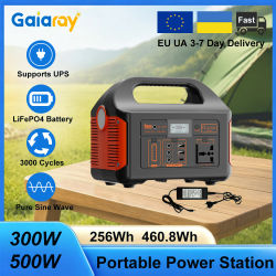 GaiaRay 500W 300W estación de energía portátil AC 220V generador Solar LiFePO4 batería planta de energía de emergencia herramienta de pesca al aire libre LED