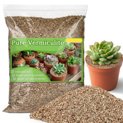 Vermiculita, un Sustrato Versátil para Plantas, Ligero y Estéticamente Agradable para Fines Decorativos, y Ampliamente Utilizado para Aplicaciones Superficiales en Plantas