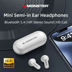Monster XKT25 auriculares inalámbricos Bluetooth 5,4 TWS auriculares estéreo de alta fidelidad auriculares para juegos auriculares deportivos con reducción de ruido con micrófono