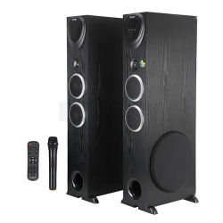 Caja de sonido activa de 10 pulgadas, altavoces Bluetooth de 200W, Audio de 3 vías, USB, SD, FM, AUX con Control remoto para estudios de DJ de cine en casa HiFi
