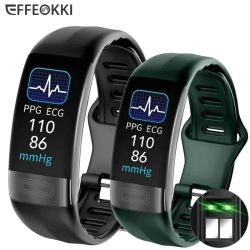 Pulsera inteligente ECG + PPG para hombre y mujer, Smartwatch deportivo resistente al agua, con rastreador de actividad física, calorías, presión arterial y salud
