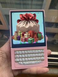 Funda con Teclado Completo para Teléfono, Personalizada para Coolpad/IKKO/Samsung Zflip5/Zflip6/Zflip7, Bluetooth Inalámbrico, Ergonómica, Doble Teclado