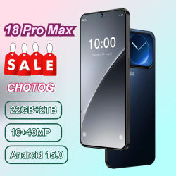 Teléfono Inteligente CHOTOG para 18 Pro Max, Teléfonos Móviles Inteligentes con 22G+2TB, Pantalla Completa HD de 7.3 Pulgadas, Teléfono Celular Económico con Android Desbloqueado, Batería de 7800mAh,