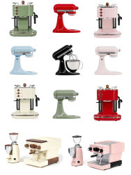 Accesorios de muebles para casa de muñecas, Mini máquina de Chef, licuadora, cafetera Retro en miniatura, 1/6