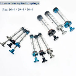 Kit de aspirador de liposucción, herramientas de transferencia de grasa, herramientas de liposucción, 10mL, 20ML, 50ML