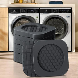 Almohadilla antivibración para pies, alfombrilla de goma antideslizante, amortiguadores silenciosos, soporte Universal para lavadora, refrigerador, muebles, 4 Uds.