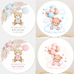 2025 nuevo globo de bautismo personalizado oso nombre personalizado cumpleaños zoológico cumpleaños baby shower fiesta pegatina