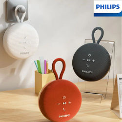 Philips TAS1120 Mini altavoz inalámbrico portátil Bluetooth baño impermeable interior 800mAh Subwoofer con cordón de ventosa